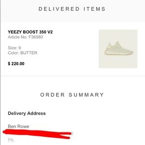 Yeezy V2 Butters size 9